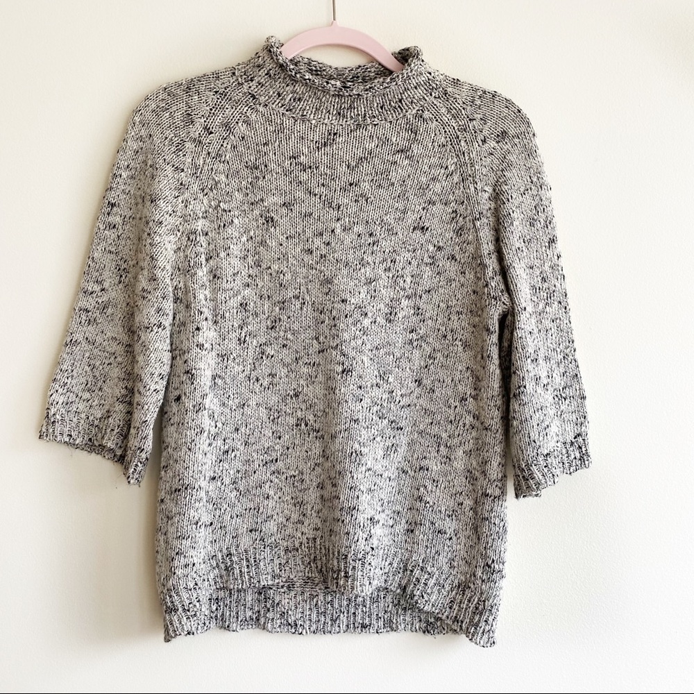 LOU & GREY Grey Marled Turtleneck Sweater - XS